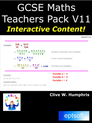 cover image of Gcse Maths Teachers Pack V11
